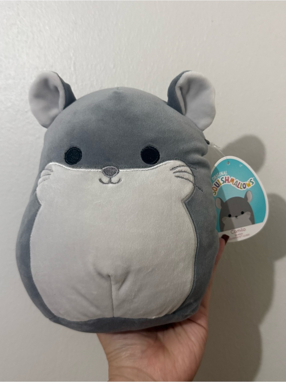 Camila Chinchilla Squishmallow 7.5 Inch Grey Adorable Plush Toy Pet Squad